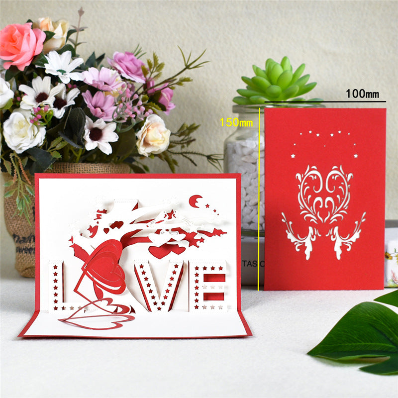 3D Pop-Up Love Card For Memorable Romantic Messages