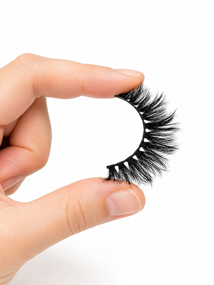 3D Mink False Lashes 25mm — 7 Pairs Wispy Set