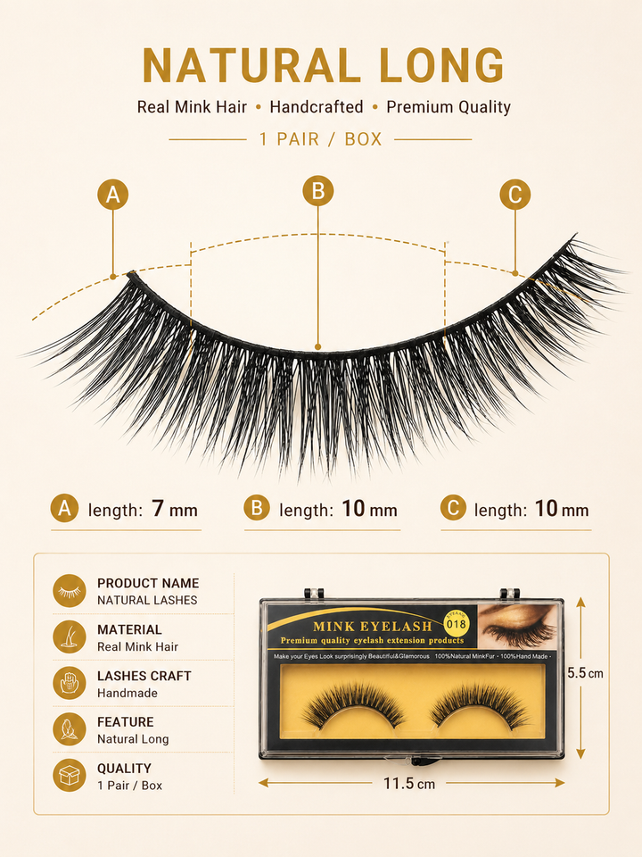 3D Mink Lashes — 100% Real Mink, Handmade