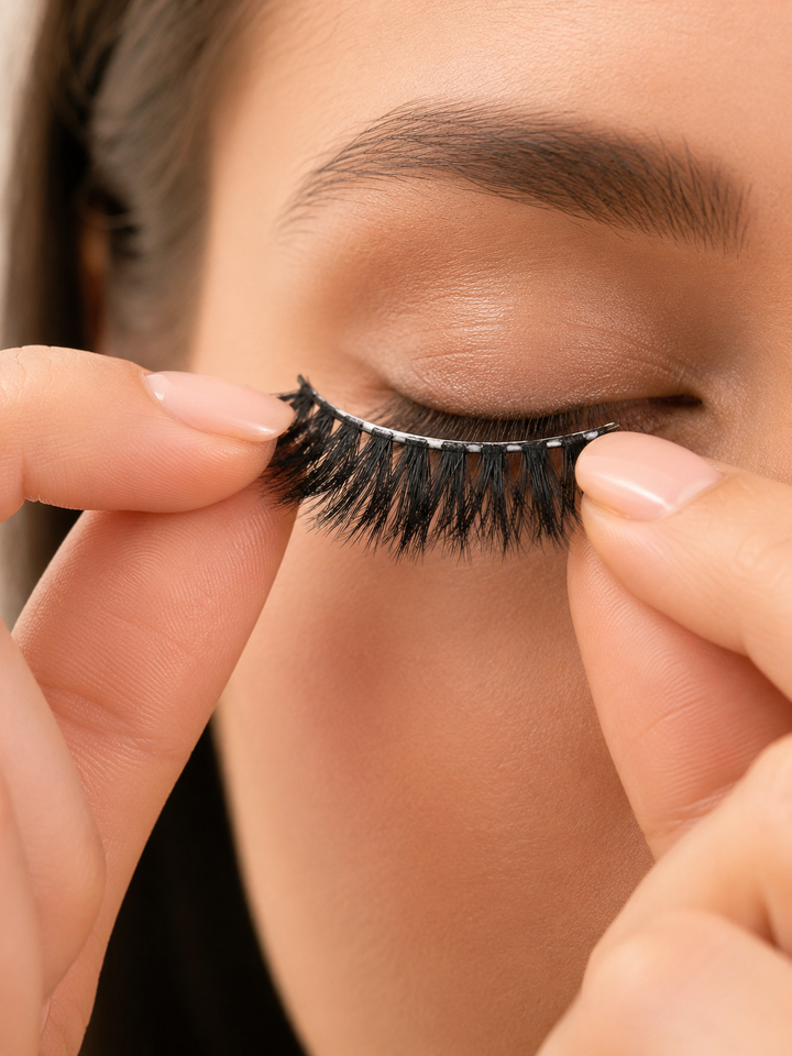 3D Mink False Eyelashes — Wispy Theatrical Volume