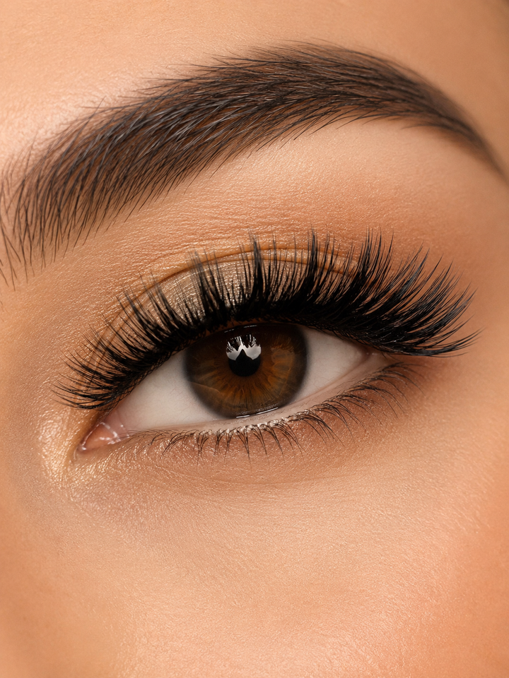 3D Mink False Eyelashes — Wispy Theatrical Volume
