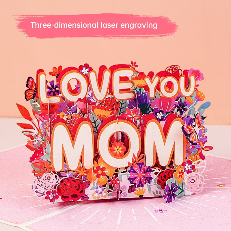 3D Paper-Cut Mother's Day Card for a Memorable Gift