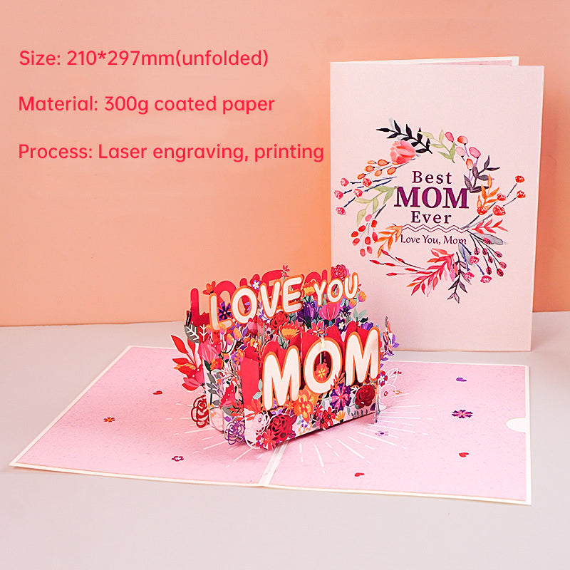 3D Paper-Cut Mother's Day Card for a Memorable Gift