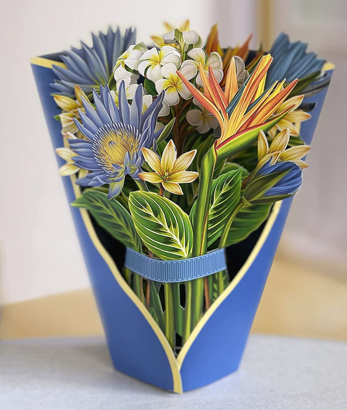 3D Paper Flower Greeting Card Keepsake Bouquet Gift