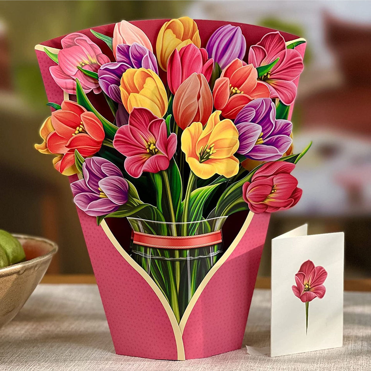 3D Paper Flower Greeting Card Keepsake Bouquet Gift