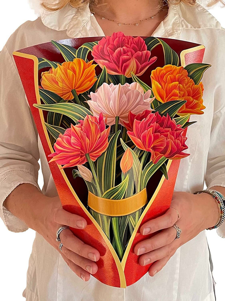 3D Paper Flower Greeting Card Keepsake Bouquet Gift