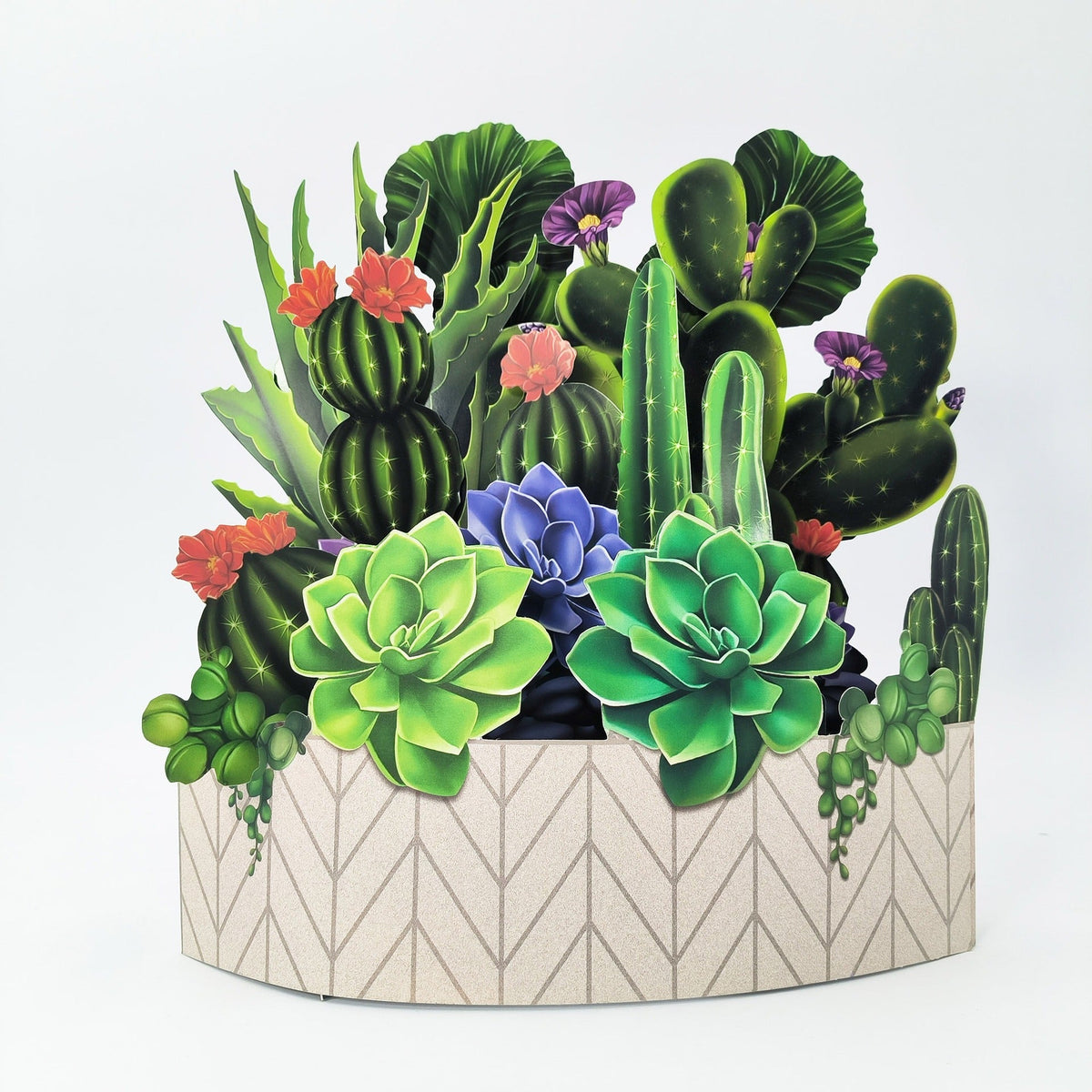 3D Paper Flower Greeting Card Keepsake Bouquet Gift