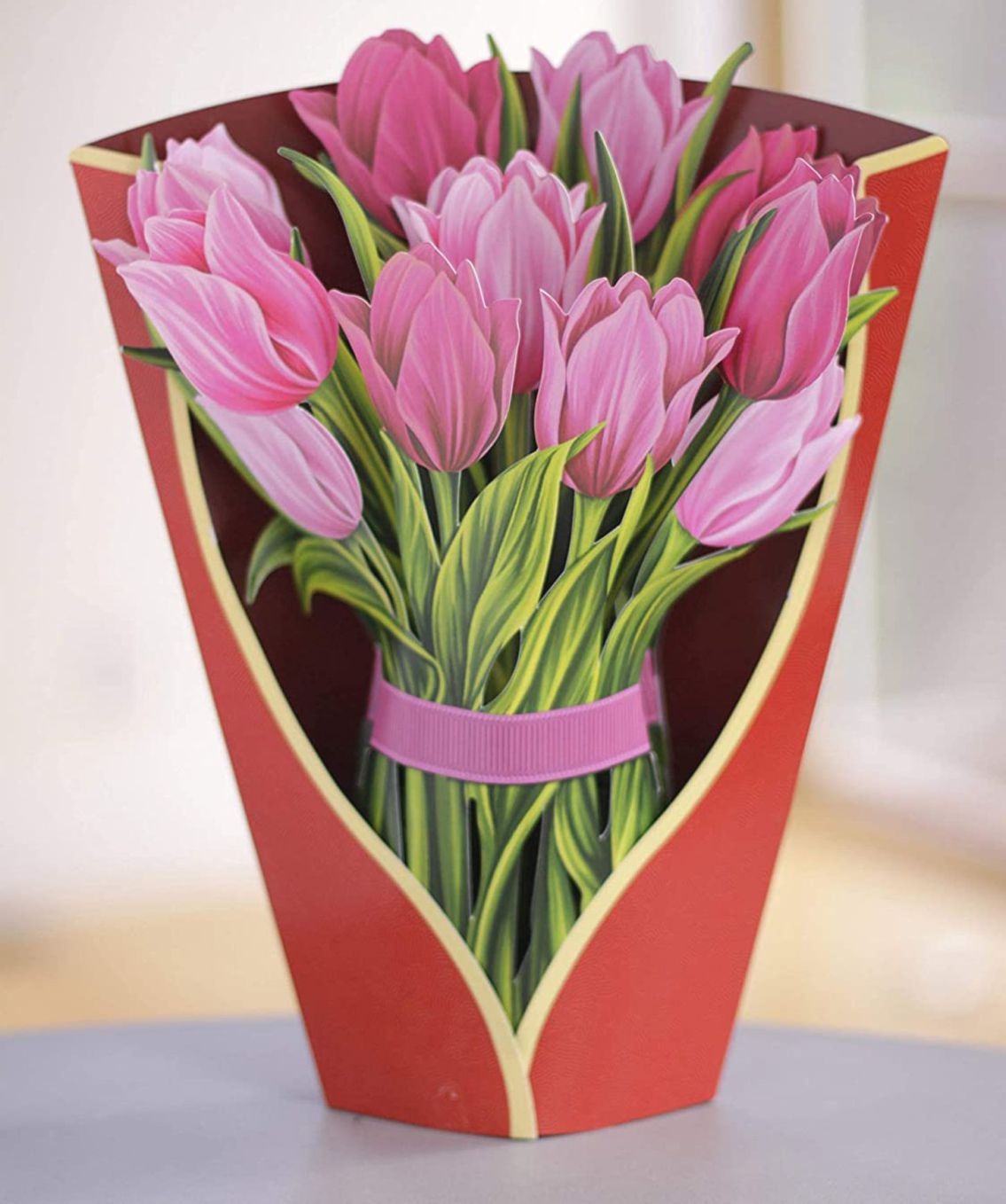 3D Paper Flower Greeting Card Keepsake Bouquet Gift
