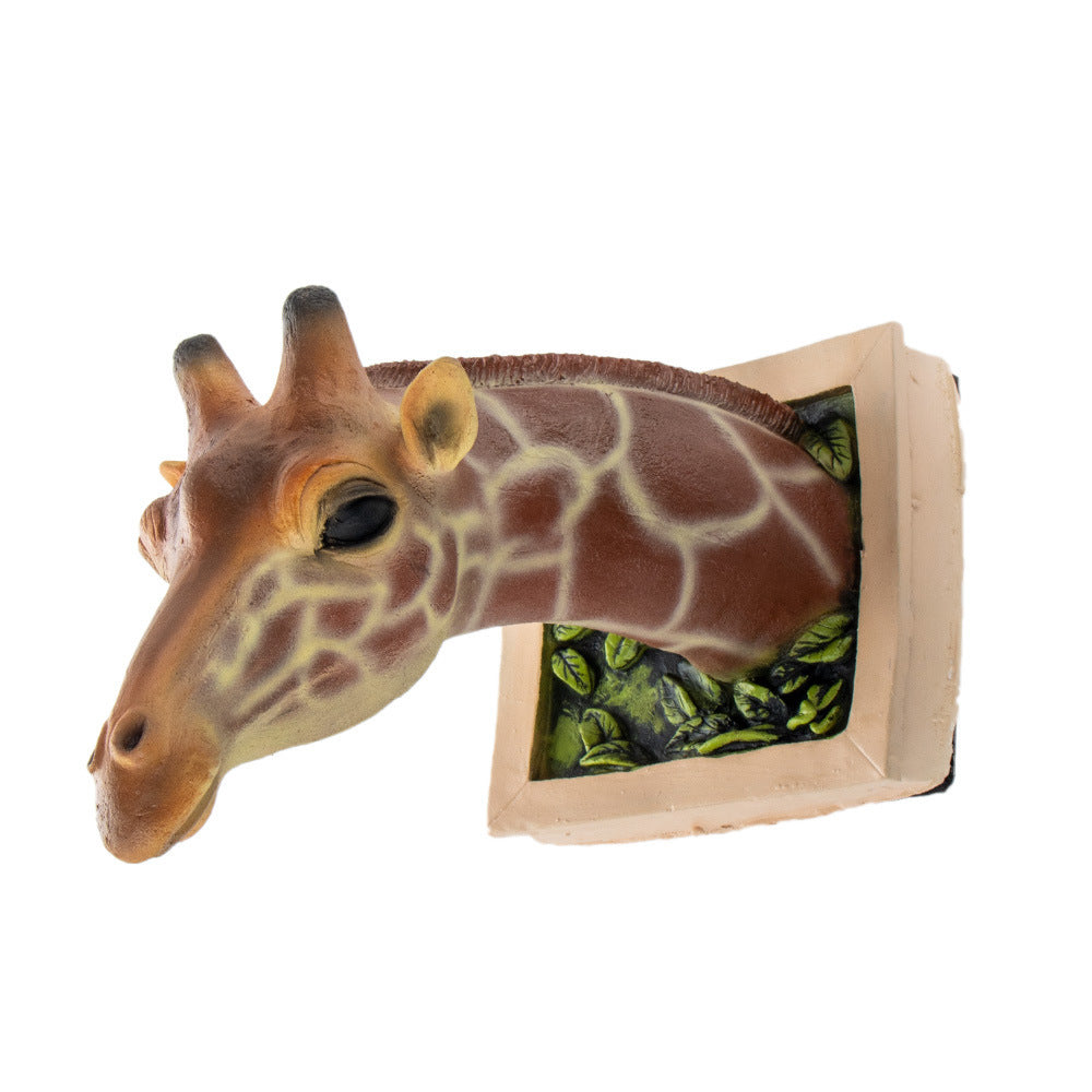 3D Giraffe Wall Sculpture for Immersive Safari Decor