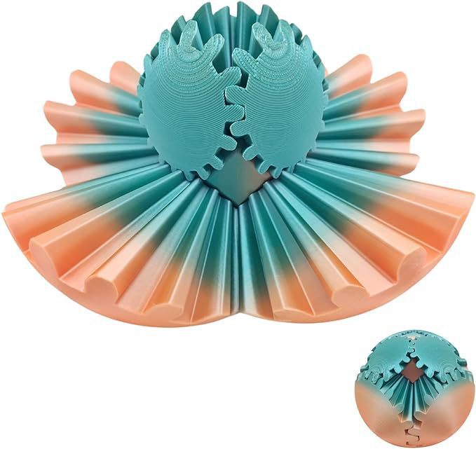 3D Printed Gear Ball Fidget Toy & Transforming Desk Decor