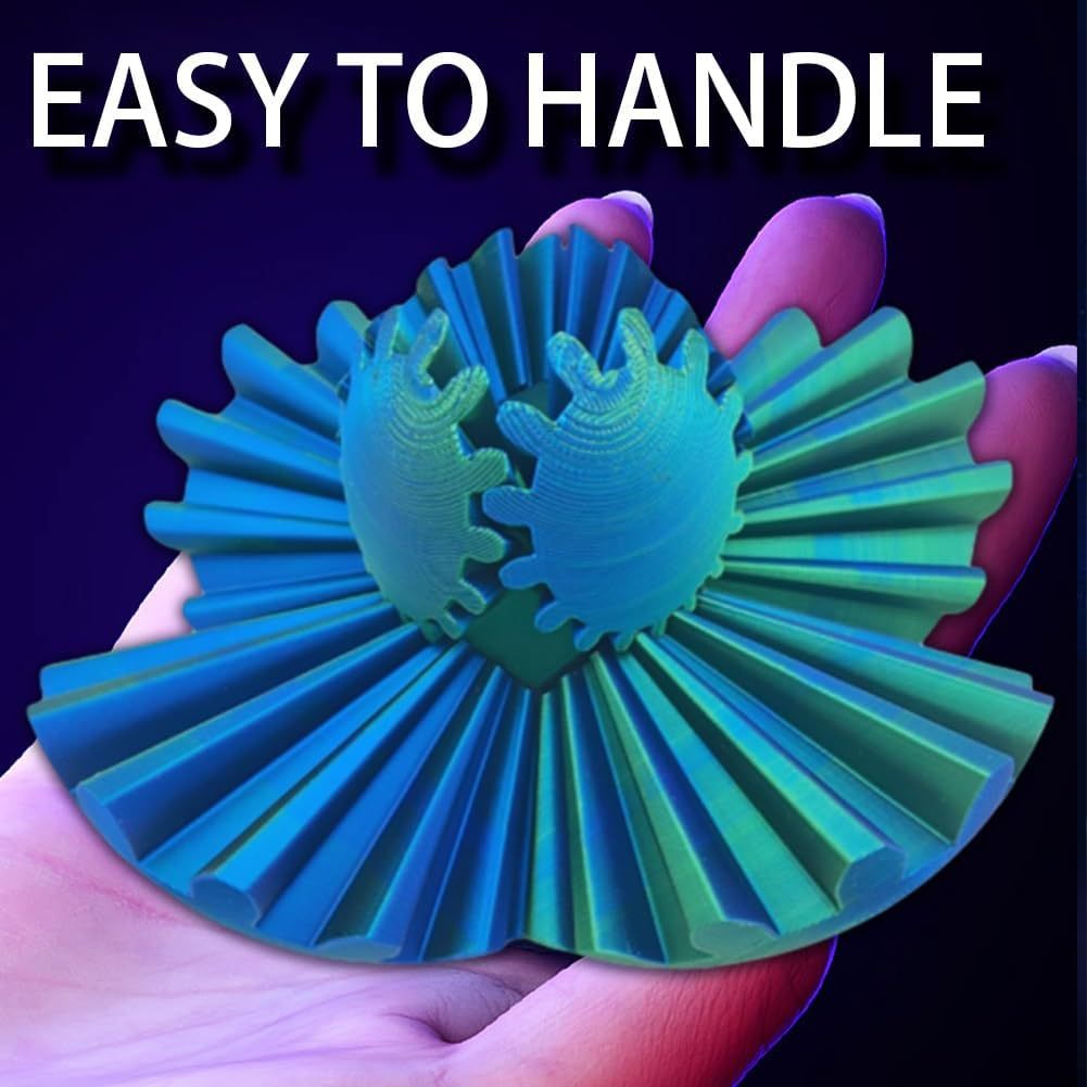 3D Printed Gear Ball Fidget Toy & Transforming Desk Decor