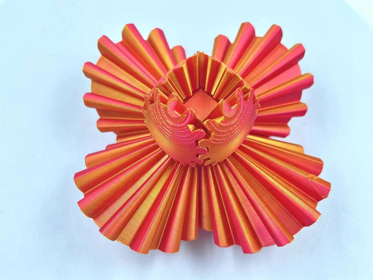 3D Printed Gear Ball Fidget Toy & Transforming Desk Decor