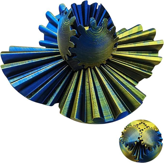 3D Printed Gear Ball Fidget Toy & Transforming Desk Decor