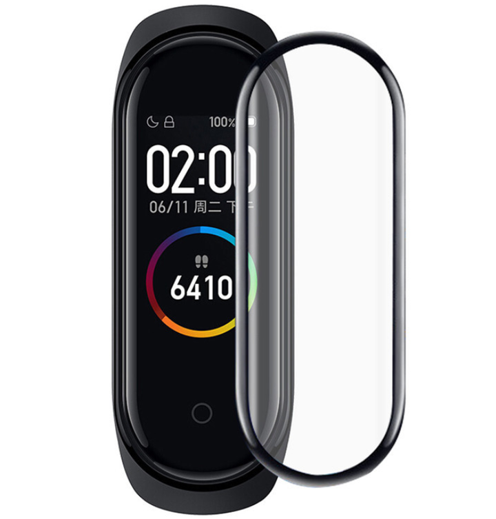 Mi Band 4 & 5 Screen Protector Film, 3D Curved Edge