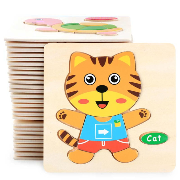 Wooden Puzzle Toys for Toddlers | Hands-On Early Learning