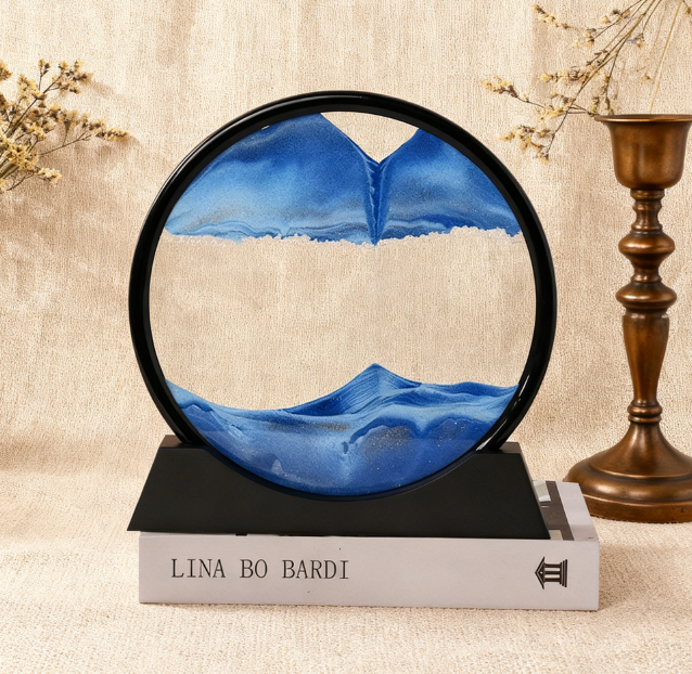 3D Quicksand Painting Ornament for Calming Desk Decor