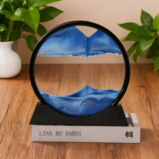 3D Quicksand Painting Ornament for Calming Desk Decor