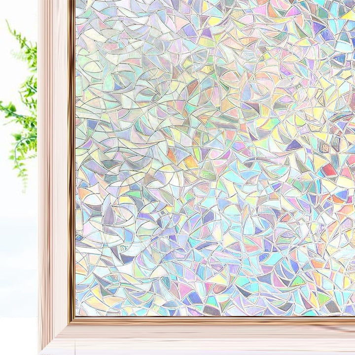 3D Rainbow Window Film for Privacy and UV Protection