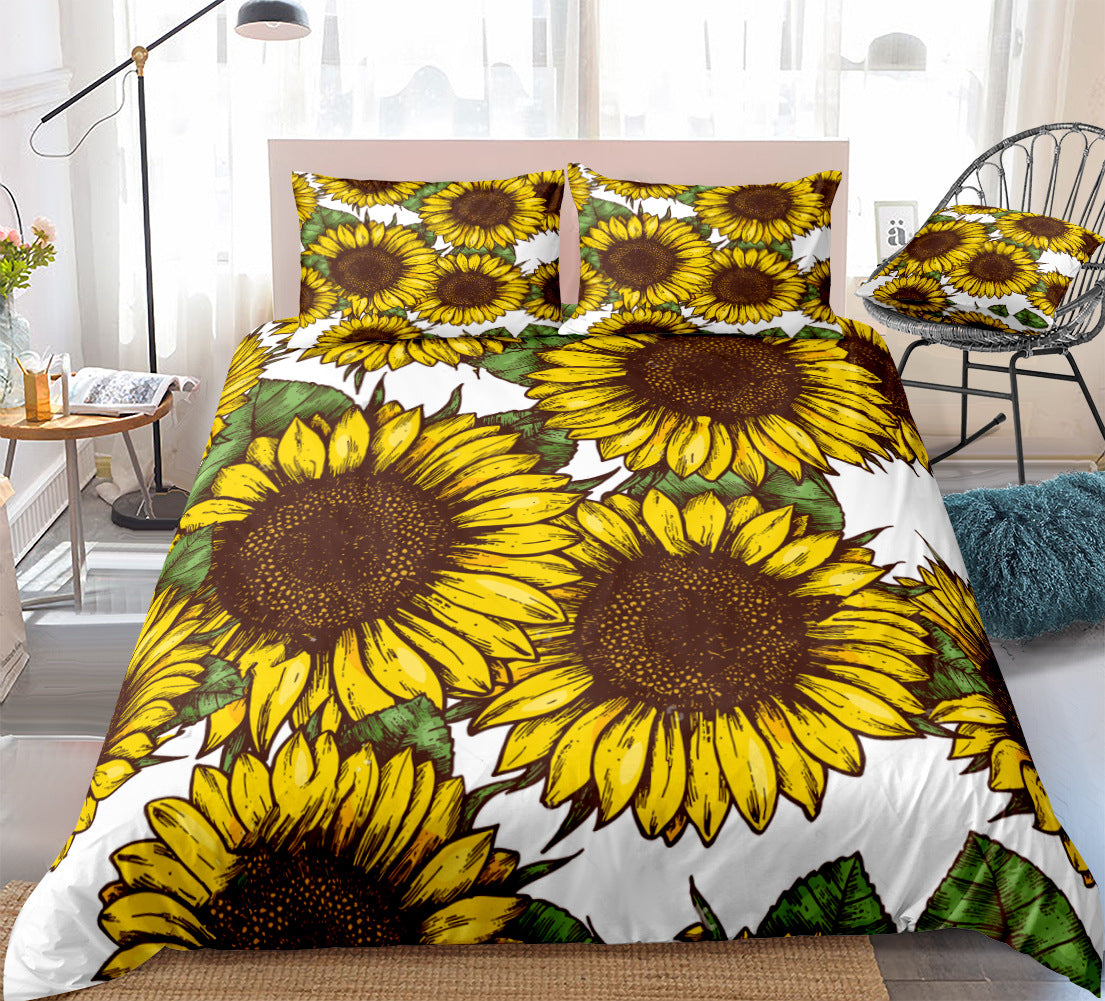 3D Floral Duvet Cover Set for a Vivid Bedroom Refresh