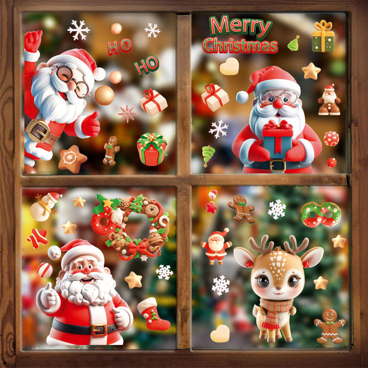 Christmas Window Stickers for Festive 3D Displays at Home