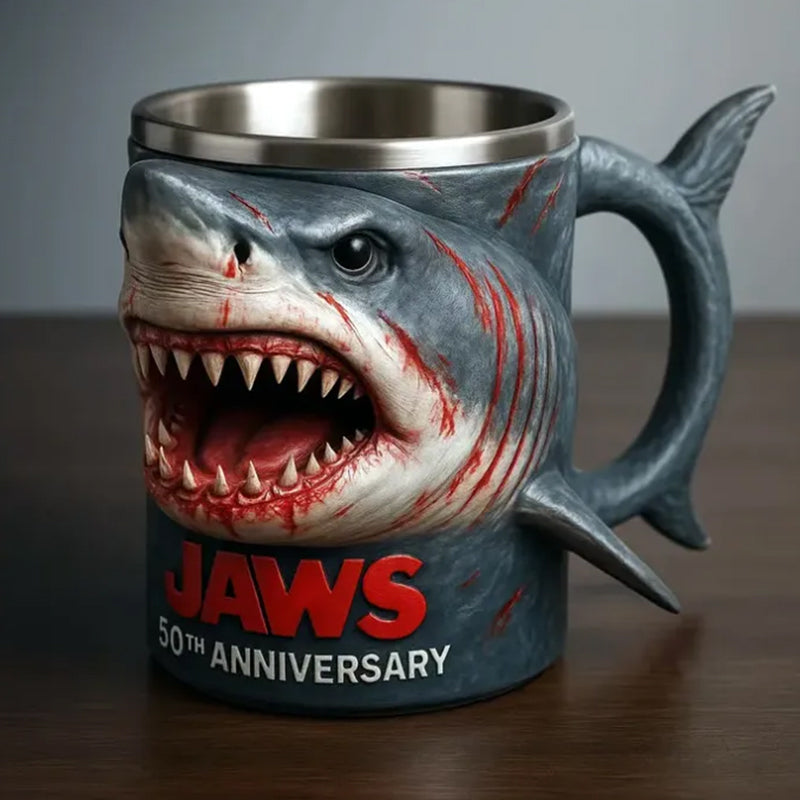 3D Shark Mug: JAWS 50th Anniversary Collector Gift
