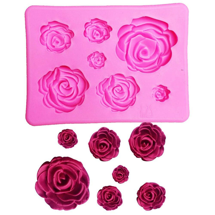 Silicone Rose Mold for Chocolate, Soap & Cake Decor