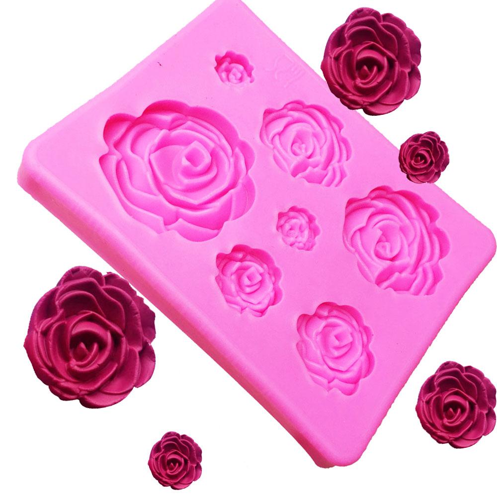 Silicone Rose Mold for Chocolate, Soap & Cake Decor