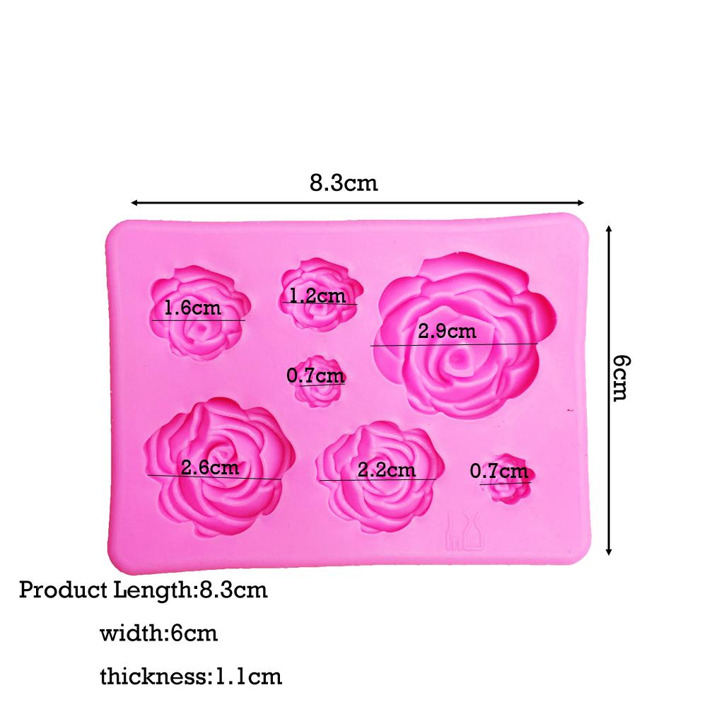 Silicone Rose Mold for Chocolate, Soap & Cake Decor