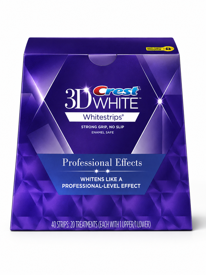 3D White Professional Teeth Whitening Strips — 20 Pairs