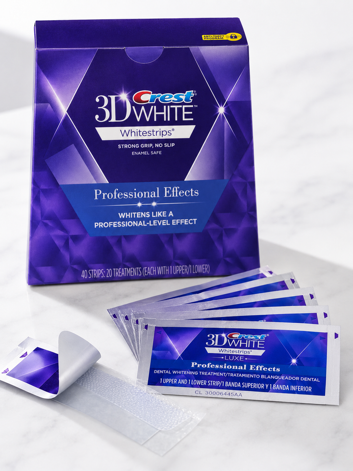 3D White Professional Teeth Whitening Strips — 20 Pairs