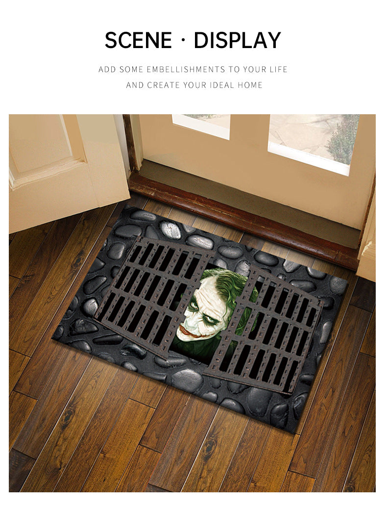 3D Illusion Floor Mat for Playful Entryway Decor