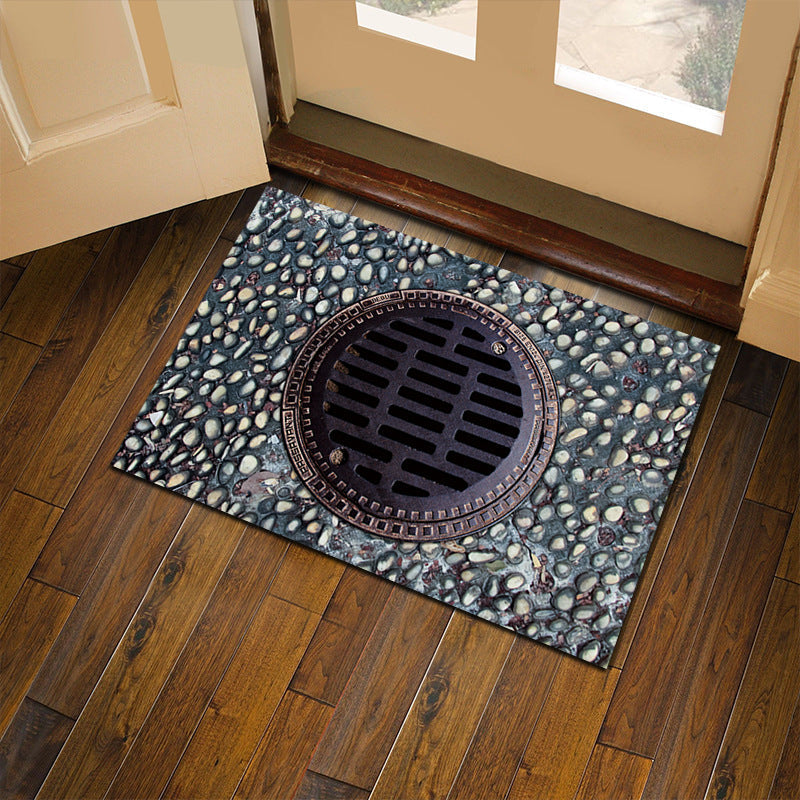 3D Illusion Floor Mat for Playful Entryway Decor