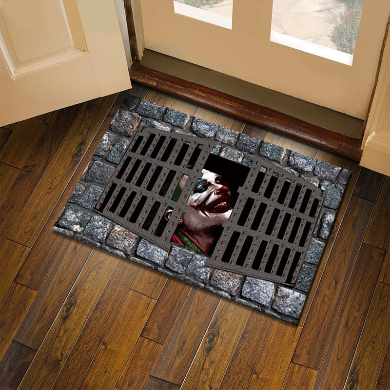 3D Illusion Floor Mat for Playful Entryway Decor