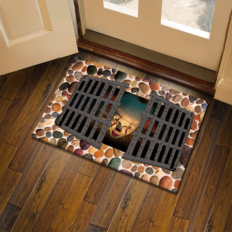3D Illusion Floor Mat for Playful Entryway Decor