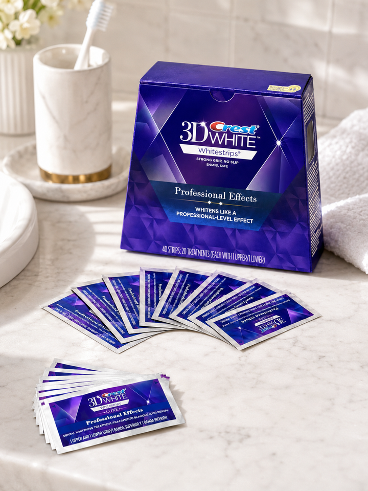 3D White Professional Whitening Strips — 20 Treatments