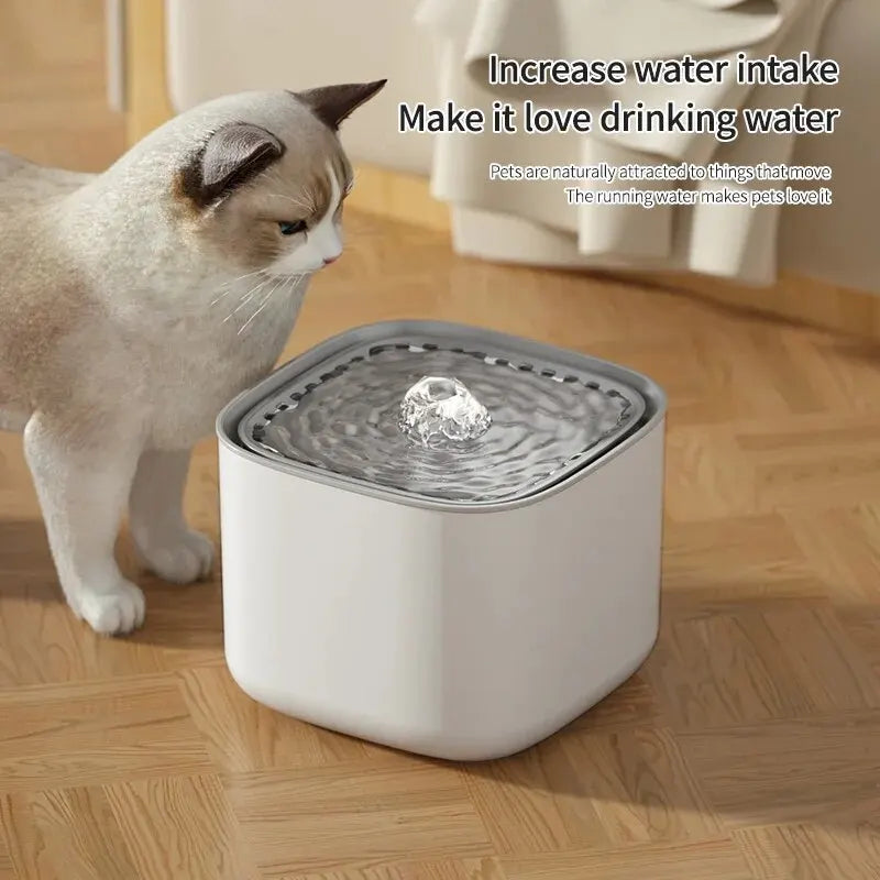 3L Pet Water Fountain for Quiet, Easy Daily Hydration