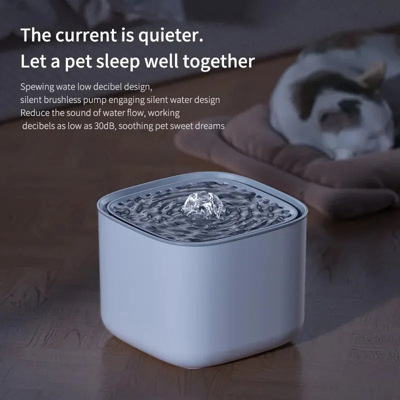3L Pet Water Fountain for Quiet, Easy Daily Hydration
