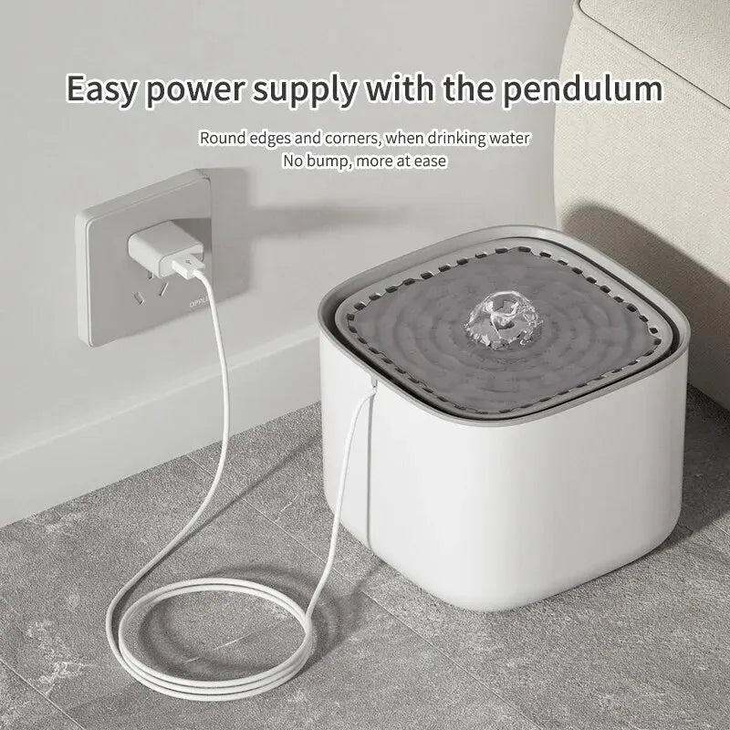 3L Pet Water Fountain for Quiet, Easy Daily Hydration