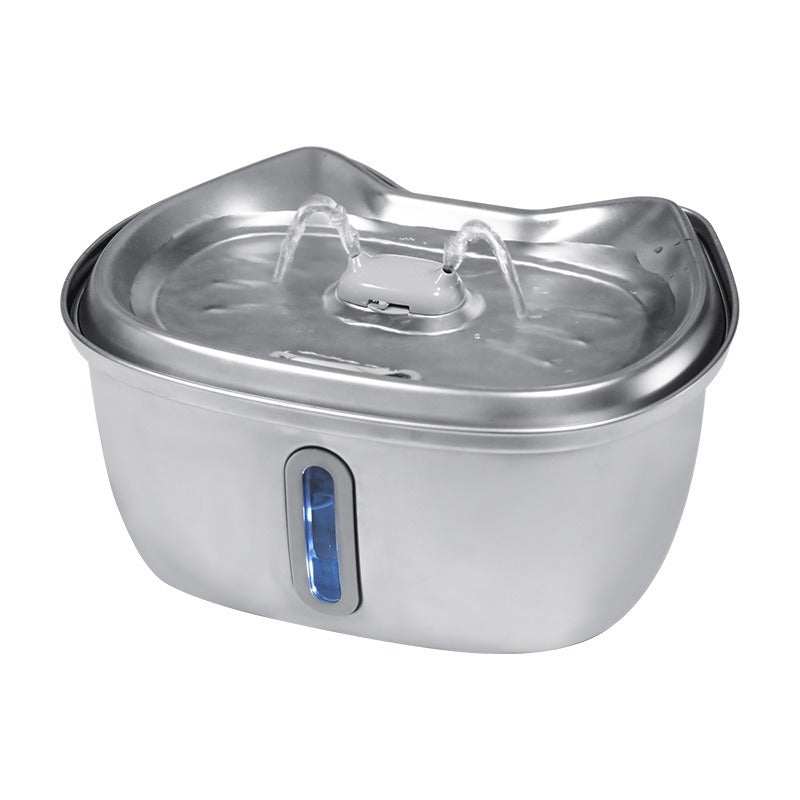 3L Stainless Steel Pet Water Fountain for Fresher Water