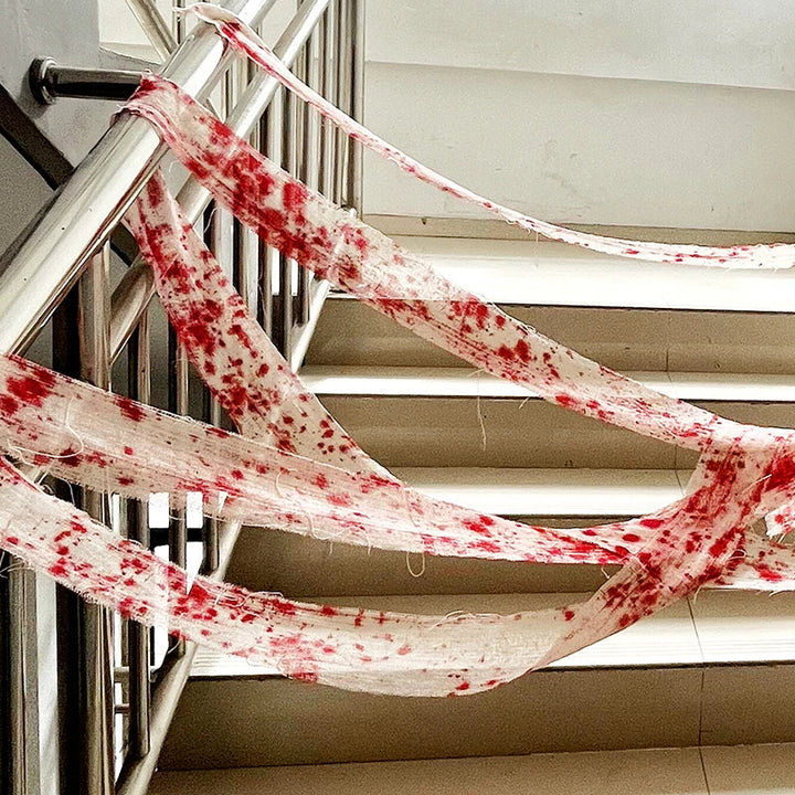 Bloody Halloween Gauze Cloth for Haunted House Decor