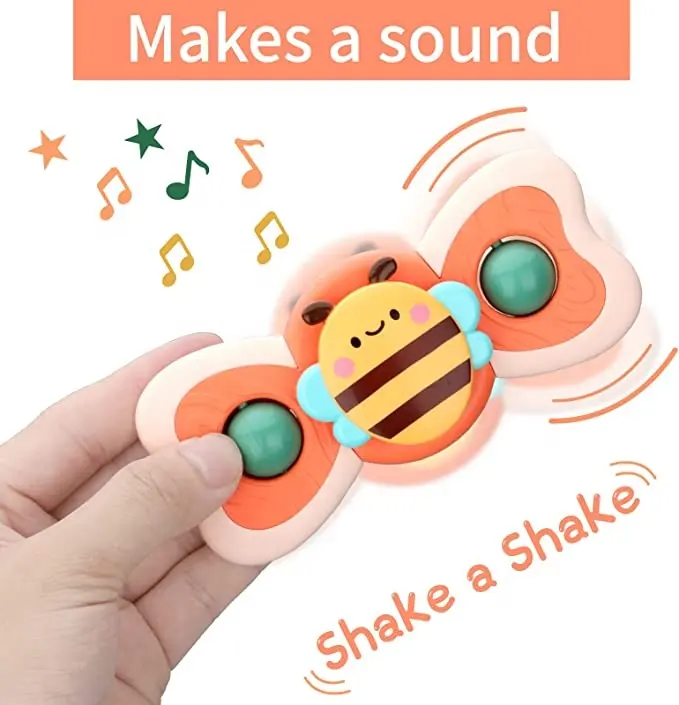 Baby Bath Toys Set: Colorful Sound-Spinning Sensory Play