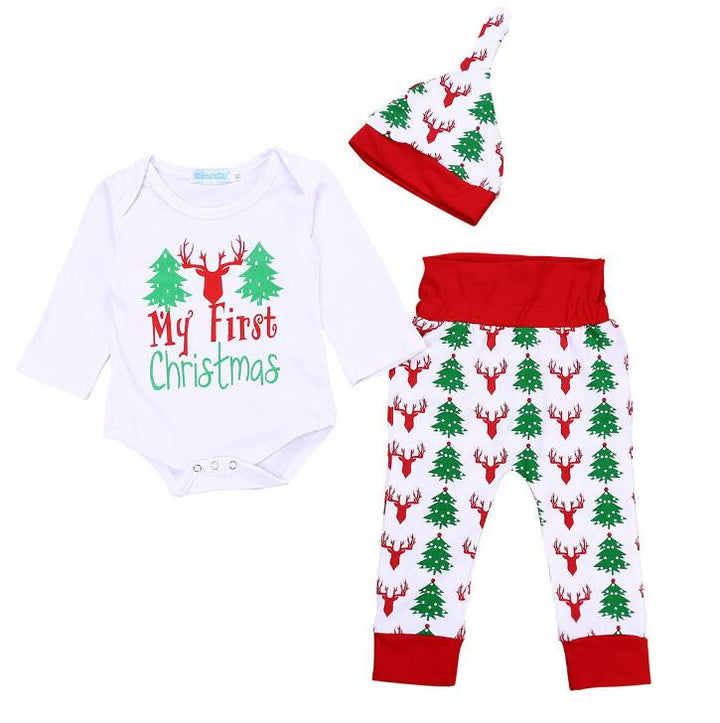 Baby Christmas Outfit Set: First-Christmas Photo Look