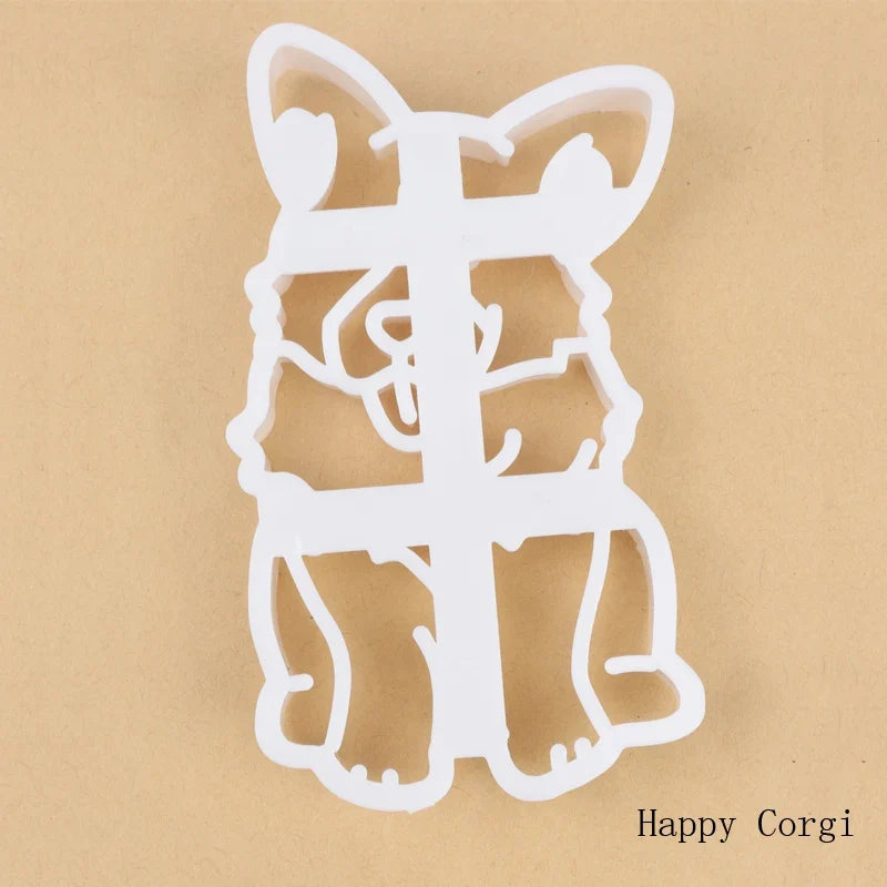Corgi Cookie Cutter Set for Dog-Themed Birthday Baking