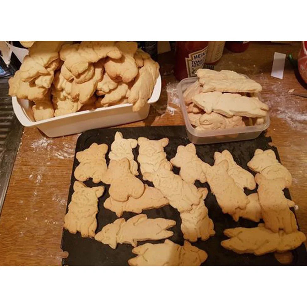 Corgi Cookie Cutter Set: 3 Dog Shapes for Baking Fun