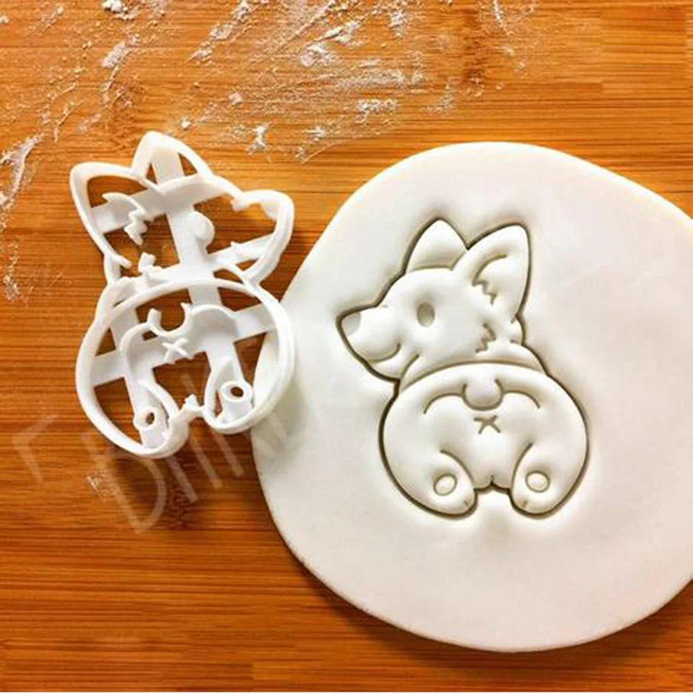 Corgi Cookie Cutter Set: 3 Dog Shapes for Baking Fun