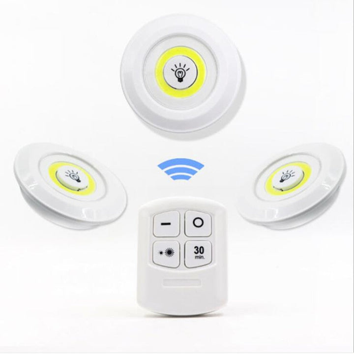 Wireless Dimmable LED Under Cabinet Lights with Remote
