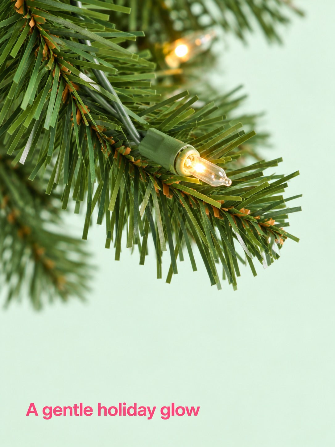 4.5 ft Pre-Lit Hinged Christmas Tree with Clear Lights