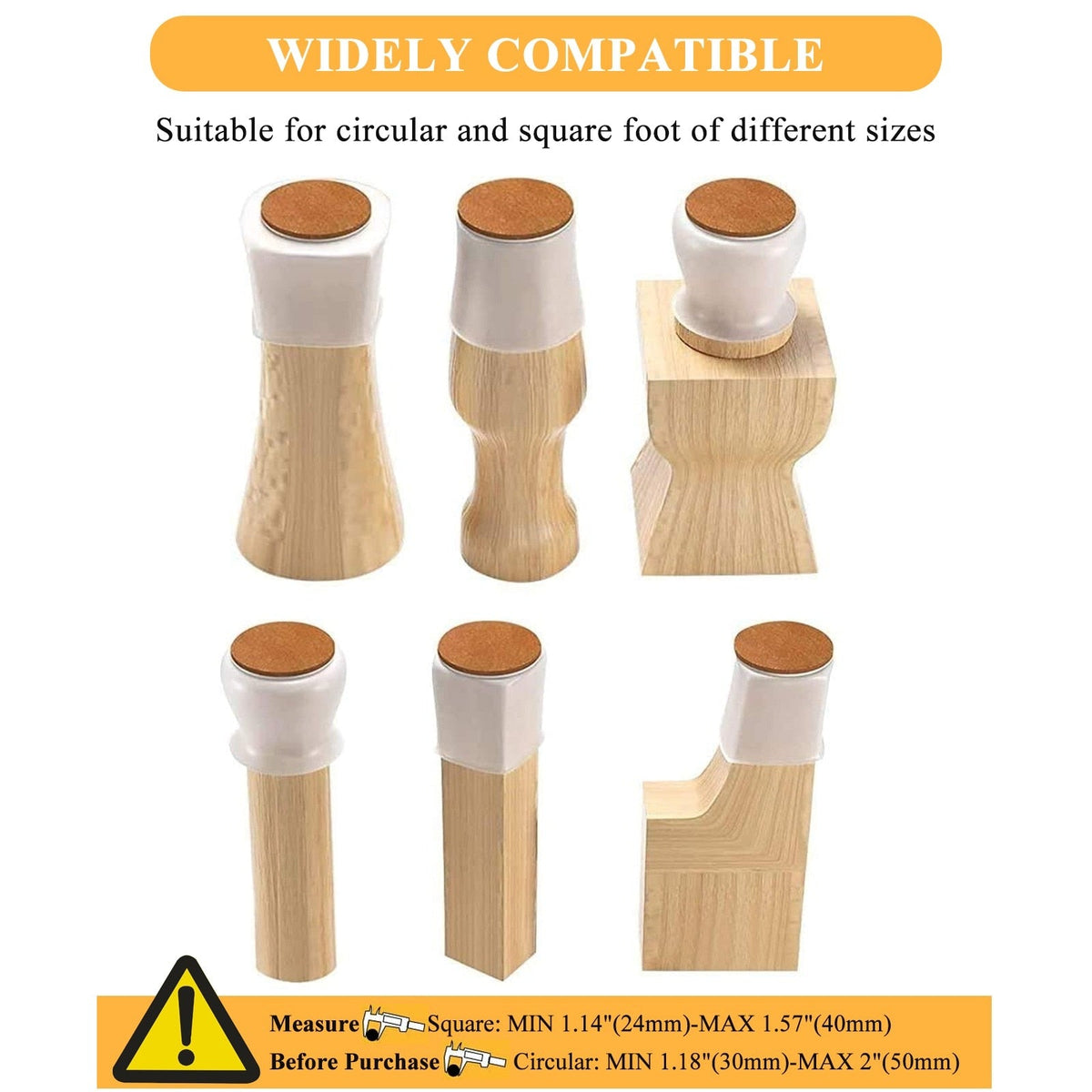 Silicone Furniture Leg Covers for Scratch-Free Floors