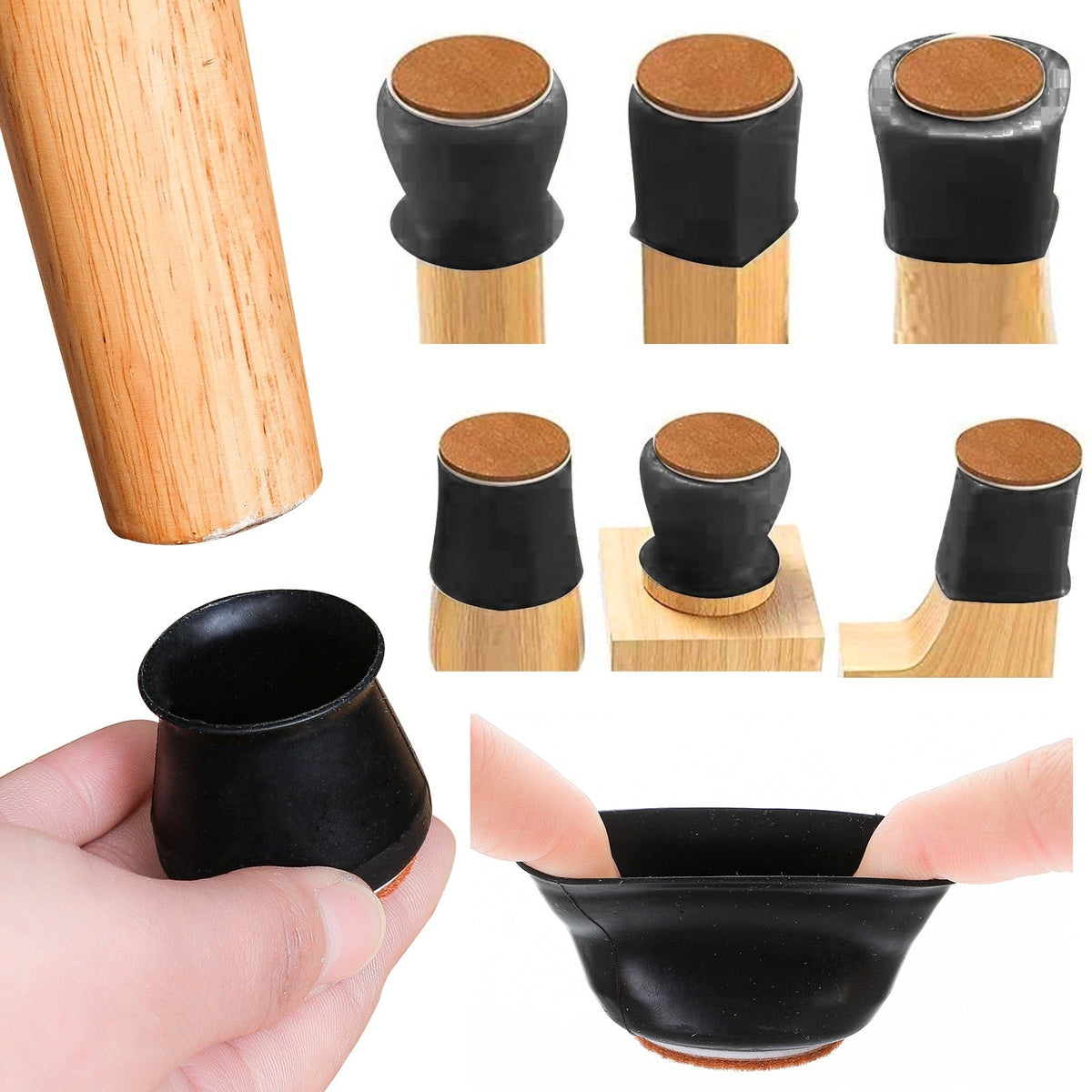 Silicone Furniture Leg Covers for Scratch-Free Floors