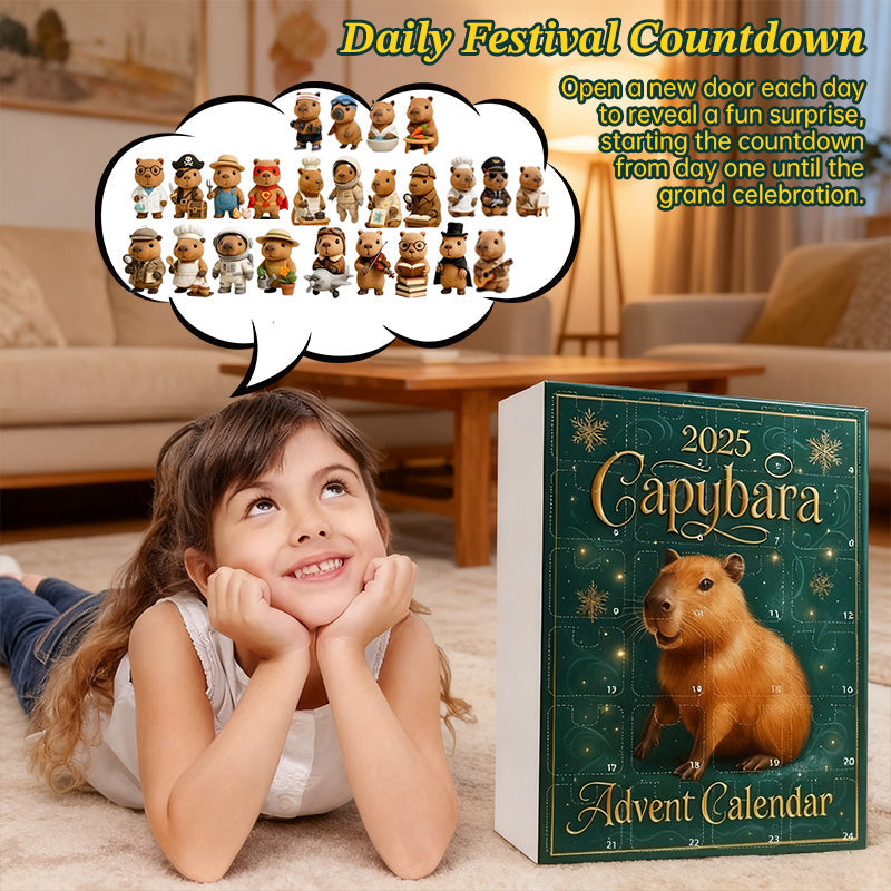 Capybara Advent Calendar for Christmas Countdown Gift